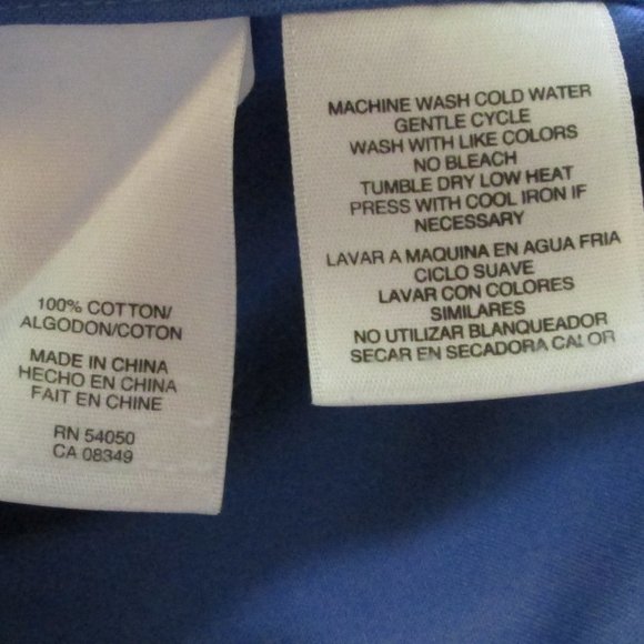 Jones New York Women's Blue Easy Care Long Sleeve Blouse Sz 3X Back\Ches… - Picture 4 of 6